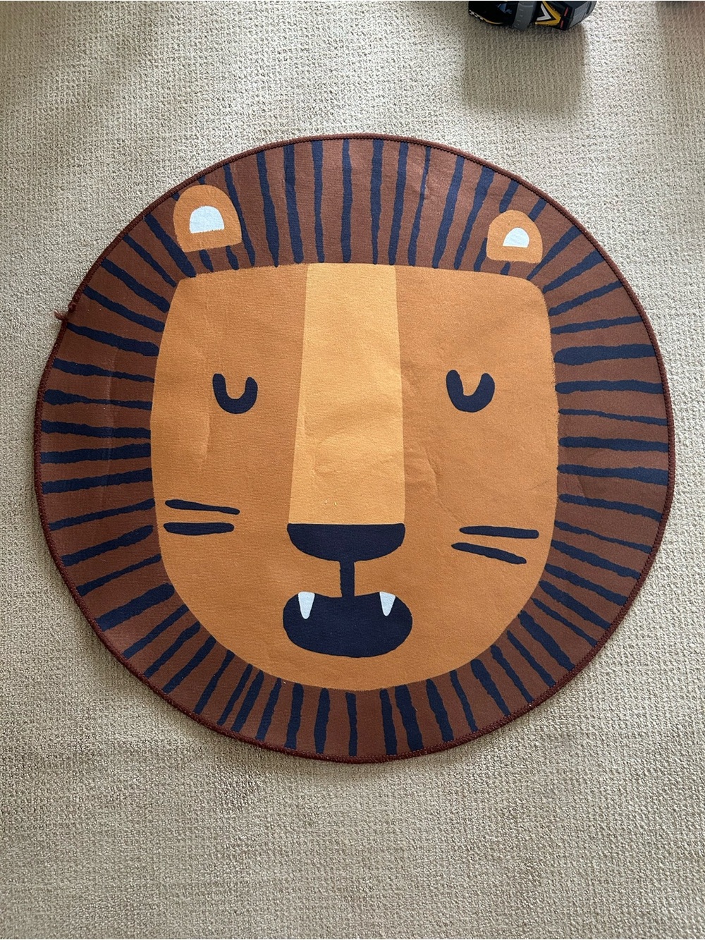 Kids Lion Play Mat - Brown Orange